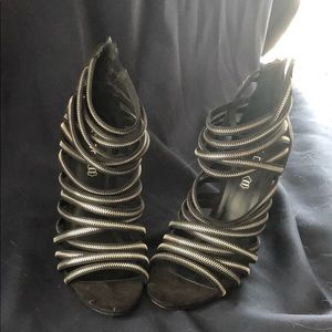 Zipper style heels